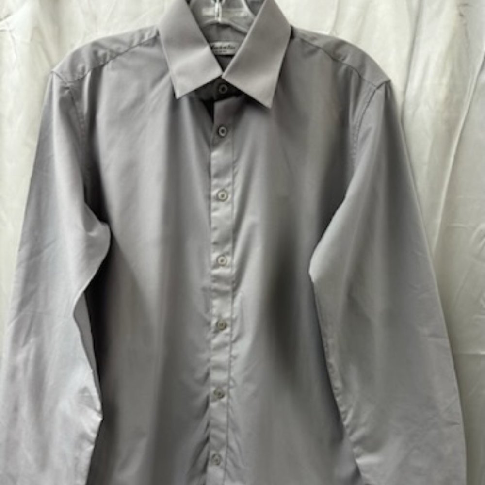 Amanti Men's Long Sleeve Button Front Dress Slim Shirt - NWOT - 15-1/2 , 34/35
